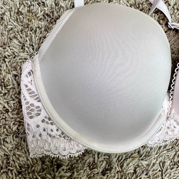 Victoria’s Secret Dream Angels Push Up Bra Padded Blush Pink Size 34D - Picture 3 of 9